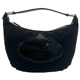 Prada Tessuto Pocono Nylon Shoulder Tote Bag