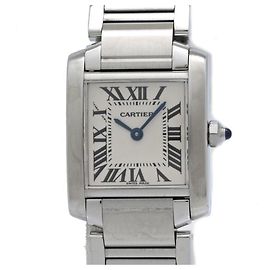 Relógio de pulso feminino Cartier Tank Française SM