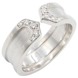 Anello Cartier C2 Diamanti in Oro Bianco 18K