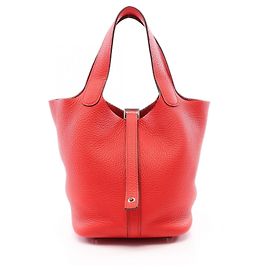 Hermès Sac à main Hermes Picotin Lock PM Rouge Cou