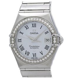 Orologio da donna OMEGA Constellation con lunetta a diamanti