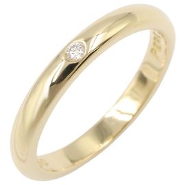 Autre Marque Anello fede Tiffany & Co. in oro giallo 18K e diamanti
