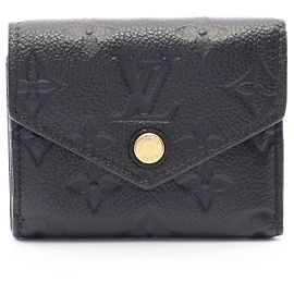 Louis Vuitton Portefeuille Zoe Monogram Empreinte Noir Tri-fold Wallet