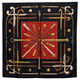 Hermès Pañuelo Hermes Carre 90 Cannes et Pommeaux