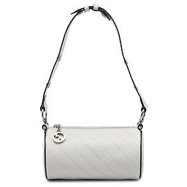 Gucci Blondie Mini Schultertasche aus weißem Kalbsleder