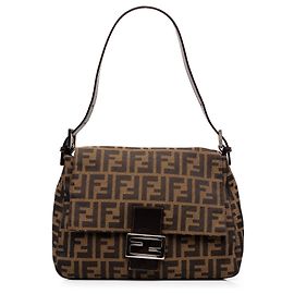 Fendi Brown Zucca Canvas Mamma Forever