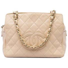 Chanel Brown Petite Caviar Timeless Tote