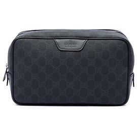 Gucci Black GG Supreme Kulturbeutel