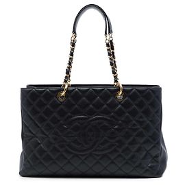 Chanel Black Caviar Grand Shopping Tote XL