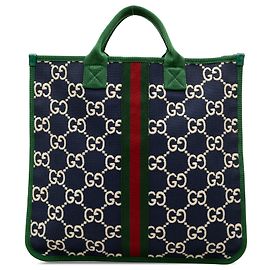 Gucci GG Nylon Web Tote für Kinder in Blau