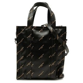 Borsa Tote Balenciaga in pelle nera con logo