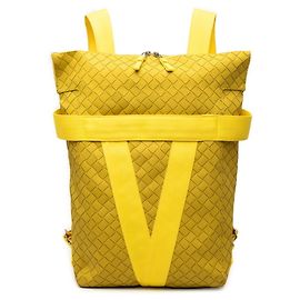 Zaino Bottega Veneta Intrecciato in pelle gialla