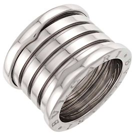 Bulgari Anel Bvlgari B.zero1 em Ouro Branco 18K