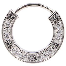 Orecchini Cartier Love in oro bianco 18K