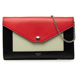 Céline Celine Pocket Large Flap Crossbody Chain Shoulder Bag