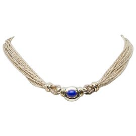 Autre Marque Collana a catena in argento Tiffany & Co. con lapislazzuli