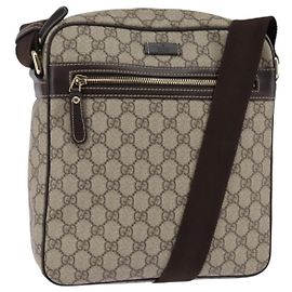 Bolsa Messenger Gucci com zíper frontal em canvas revestido GG Small