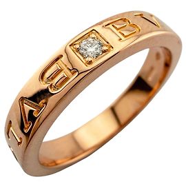 Bulgari Anel Aliança Bvlgari em Ouro Rosa 18K
