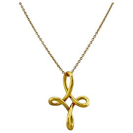 Autre Marque Collana Croce Infinity Tiffany & Co. in Oro Giallo 18K