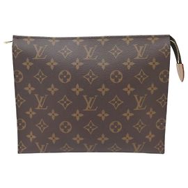 NUOVO LOUIS VUITTON POCHE TOILETTE 26 M47542 BORSA A MANO TOILE MONOGRAM