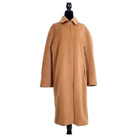 Max Mara Casaco de Lã Virgem Cor Tabaco