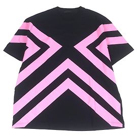 Camiseta de algodón Prada con logotipo triangular