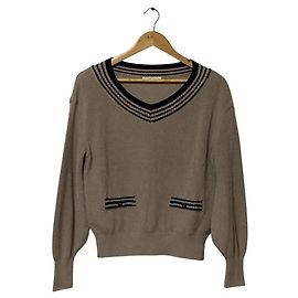 Autre Marque Maglione in maglia con scollo a V Rene