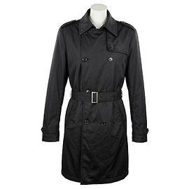 Trench Giorgio Armani Collezioni in nylon nero