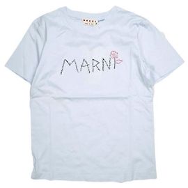T-shirt ricamata in jersey di cotone biologico Marni