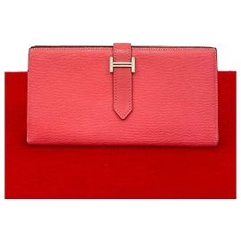Cartera larga Hermès Béarn Soufflet Chevre