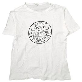Autre Marque Scye Logo Bedrucktes T-Shirt Baumwoll-T-Shirt