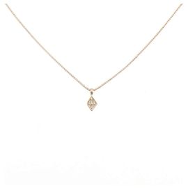 Autre Marque K10 Pink Gold Diamond Halskette