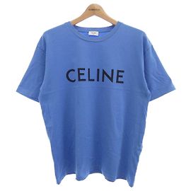 Céline T-Shirt aus Baumwolle Blau