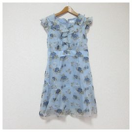 Autre Marque Vestido Harrods de cupro azul