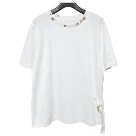 Autre Marque Ginza Maggy Eyelet Short Sleeve T-shirt