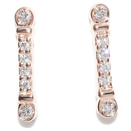 Tiffany & Co. Fleur de Lis Key Au750 Diamanten-Ohrringe