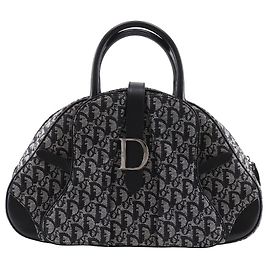 Autre Marque Christian Dior Double Saddle Bag Handtasche aus Trotter Canvas