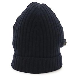 Gorro de lã Prada Azul Marinho