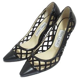 Jimmy Choo spitze Pumps aus ausgestanztem Leder