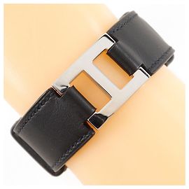 Hermès Bracelete Hermes H Logo Vau Chamonix Tamanho 17