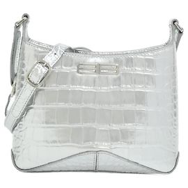 Borsa a tracolla Balenciaga in pelle metallizzata