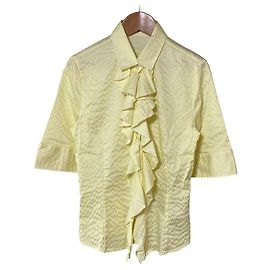 Autre Marque Camisa de manga curta com riscas e folhos NARACAMICIE