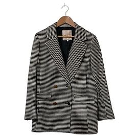 Autre Marque Apuweiser-riche Double-Jacke aus Hahnentritt-Tweed