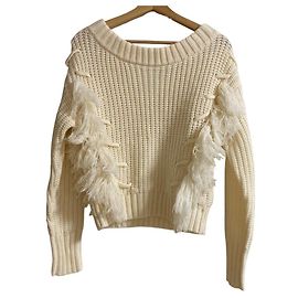 Autre Marque Maglione cropped in maglia con frange SLOBE IENA