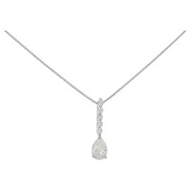 Autre Marque Diamantenhalskette Pt900 Pt850