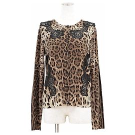 Dolce & Gabbana Cardigan in maglia di lana e cotone Dolce&Gabbana