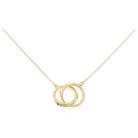 Tiffany & Co Collana Tiffany X Closed Interlocking in oro giallo 750