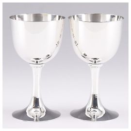 Autre Marque Coppia di tazze in argento sterling