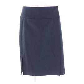 Saia de lã azul marinho Hermès