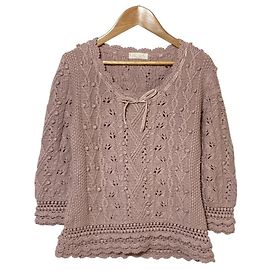 Autre Marque Ingeborg Ribbon Cable Knit Sweater